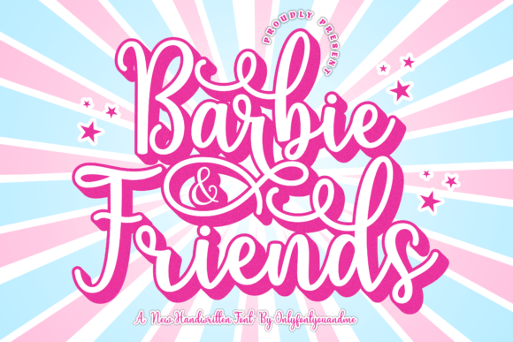Barbie and Friends: A Handwritten Font for Authentic Branding