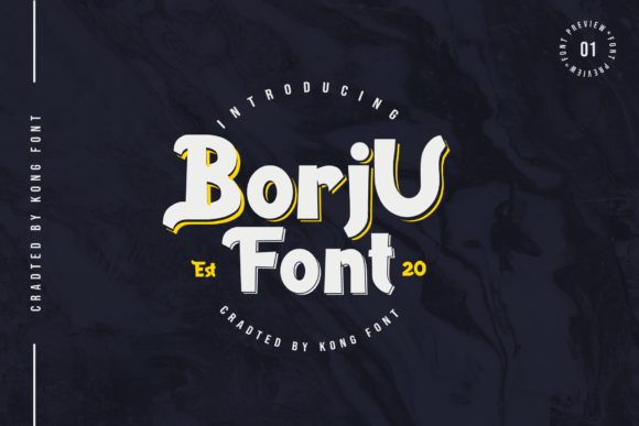Borju: The Playful Display Font for Modern Designers