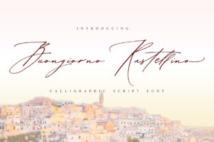 Buongiorno Rastellino: Crafting Elegance with a Calligraphic Handwritten Script