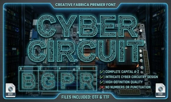 Cyber Circuit: The Font for a Connected World