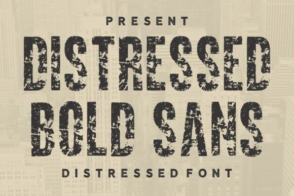 Distressed Bold Sans: Command Attention with Raw, Industrial Power