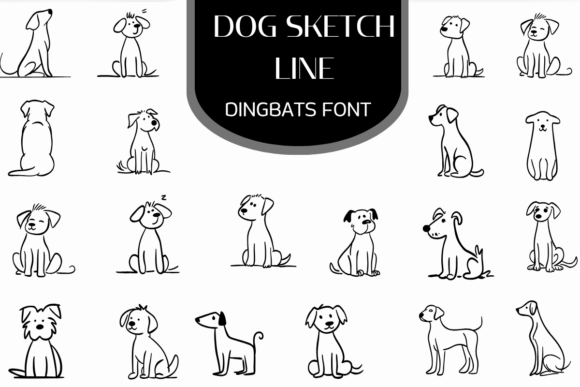 Dog Sketch Line: A Font for Every Creative Project