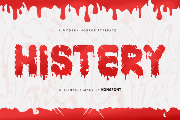 Histery: The Modern Script Font with a Scary Edge
