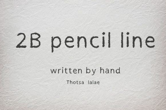 The 2B Pencil Line Font: Capturing Authenticity in Your Design