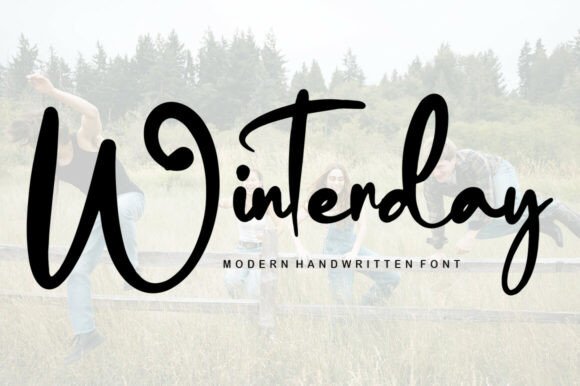 The Delicate Flow of the Winterday Font