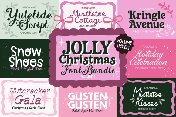 The Jolly Christmas Bundle Vol3: Festive Typefaces for Every Project